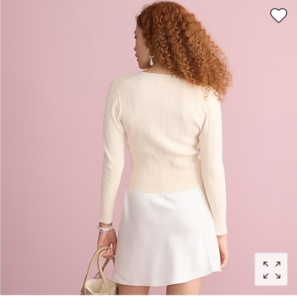 J.Crew Supersculpt V-neck cardigan sweater in black - Picture 10 of 11